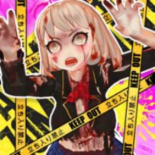 动漫女孩僵尸猎人现场游戏